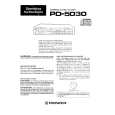 PIONEER PD5030 Owner's Manual cover photo