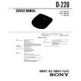 SONY D-220 Service Manual cover photo