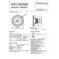 KENWOOD KFCW2500 Service Manual cover photo