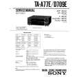 SONY TAD709E Service Manual cover photo