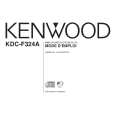 KENWOOD KDC-F324A Owner's Manual cover photo