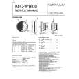 KENWOOD KFCW1600 Service Manual cover photo