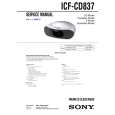 SONY ICFCD837 Service Manual cover photo