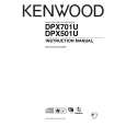 KENWOOD DPX501U Owner's Manual cover photo