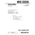 SONY MHCGX250 Service Manual cover photo