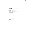 SONY ICD-70 Owner's Manual cover photo