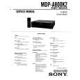 SONY MDP-A800K2 Service Manual cover photo