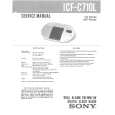 SONY ICFC710L Service Manual cover photo