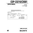 SONY CDPCX210 Service Manual cover photo