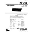 SONY XR6700 Service Manual cover photo