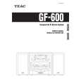 TEAC GF-600 Owner's Manual cover photo