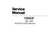 FISHER CA276 Service Manual cover photo