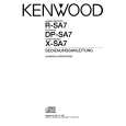 KENWOOD X-SA7 Owner's Manual cover photo