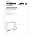 SONY KV-1770R Owner's Manual cover photo
