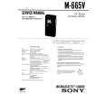 SONY M665V Service Manual cover photo