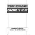 CASIO FX603P Owner's Manual cover photo