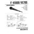SONY FVX600 Service Manual cover photo