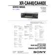 SONY XRCA440 Service Manual cover photo