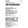 SONY XR-5240 Owner's Manual cover photo