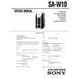 SONY SA-W10 Service Manual cover photo
