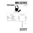 SONY MDR-CD250EX Service Manual cover photo