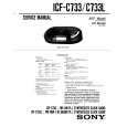 SONY ICF-C733 Service Manual cover photo