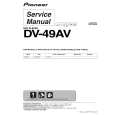 PIONEER DV-49AV/KUXZT/CA Service Manual cover photo