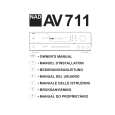 NAD AV711 Owner's Manual cover photo