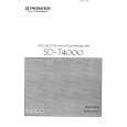 PIONEER SDT4000 Owner's Manual cover photo
