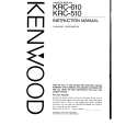 KENWOOD KRC610 Owner's Manual cover photo