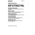 SONY ICF-C770 Owner's Manual cover photo