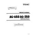 TEAC AG-350 Service Manual cover photo