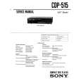 SONY CDP-515 Service Manual cover photo