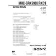 SONY MHCRXD9 Service Manual cover photo