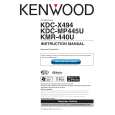 KENWOOD KDC-MP445U Owner's Manual cover photo
