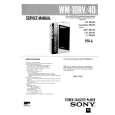 SONY WM40 Service Manual cover photo