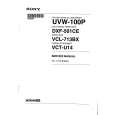 SONY UVW-100P Service Manual cover photo