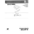 SONY XA7 Service Manual cover photo