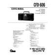 SONY CFD-606 Service Manual cover photo