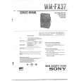SONY WMFX37 Service Manual cover photo