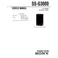 SONY SS-G3000 Service Manual cover photo