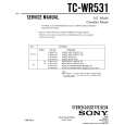 SONY TC-WR531 Service Manual cover photo