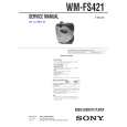 SONY WMFS421 Service Manual cover photo