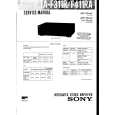 SONY TAF311R Service Manual cover photo