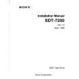 SONY SDT7200 Owner's Manual cover photo