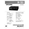 SONY XR7051 Service Manual cover photo