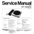 TECHNICS SP10MKII Service Manual cover photo
