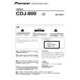 PIONEER CDJ-800/WAXJ Owner's Manual cover photo