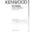 KENWOOD RCR0905 Owner's Manual cover photo