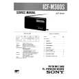 SONY ICFM300S Service Manual cover photo